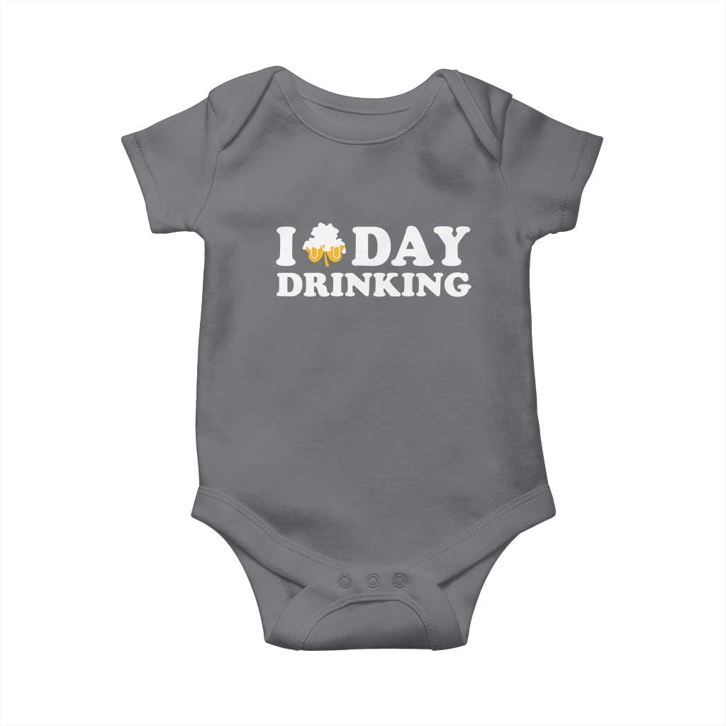 St Patricks Day Irish Beer Baby Onesie Funny Drinking Party TS10 Charcoal Print Your Wear