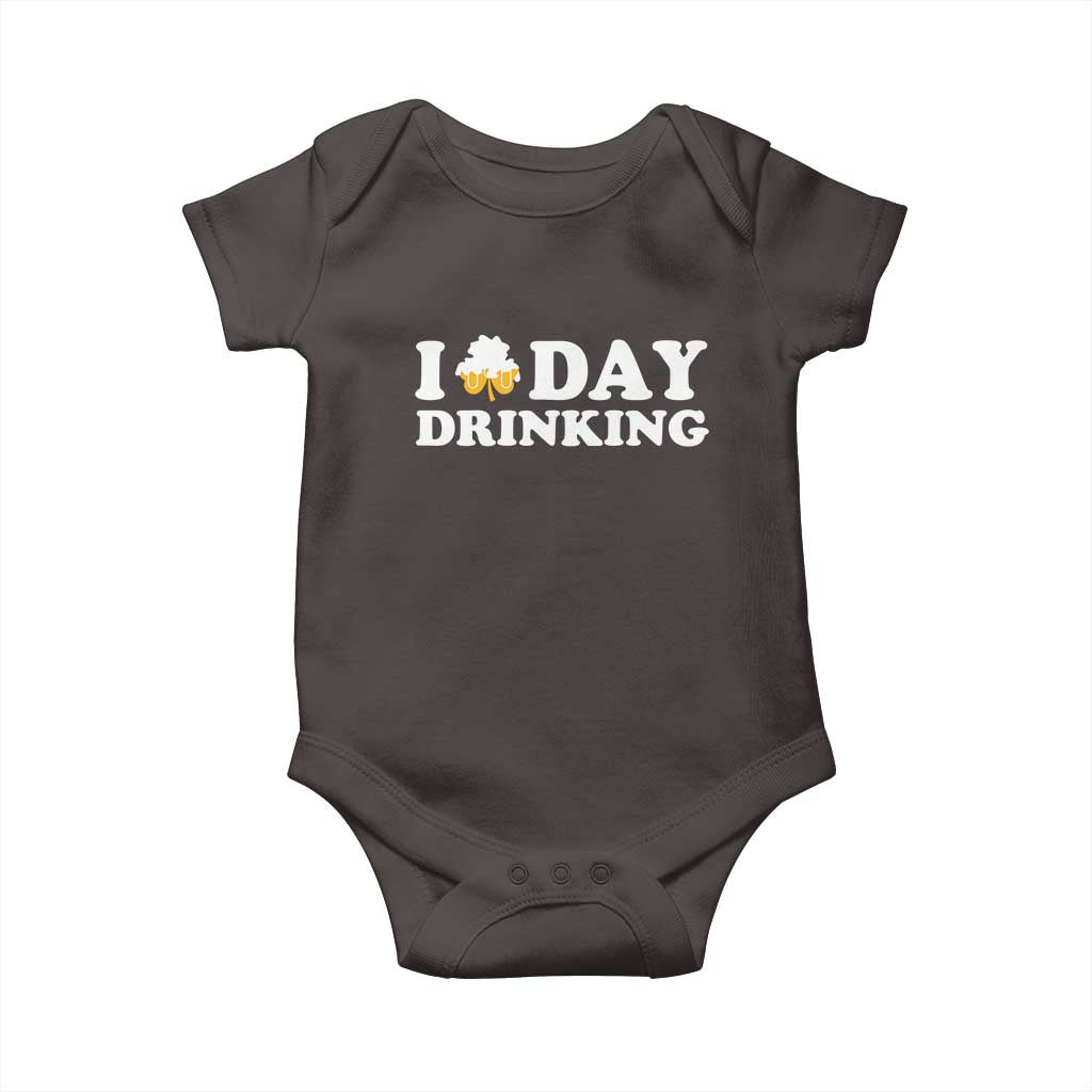 St Patricks Day Irish Beer Baby Onesie Funny Drinking Party TS10 Dark Chocolate Print Your Wear