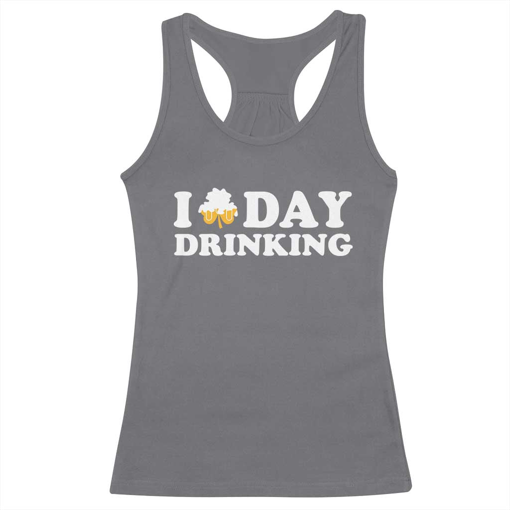 St Patricks Day Irish Beer Racerback Tank Top Funny Drinking Party TS10 Charcoal Print Your Wear