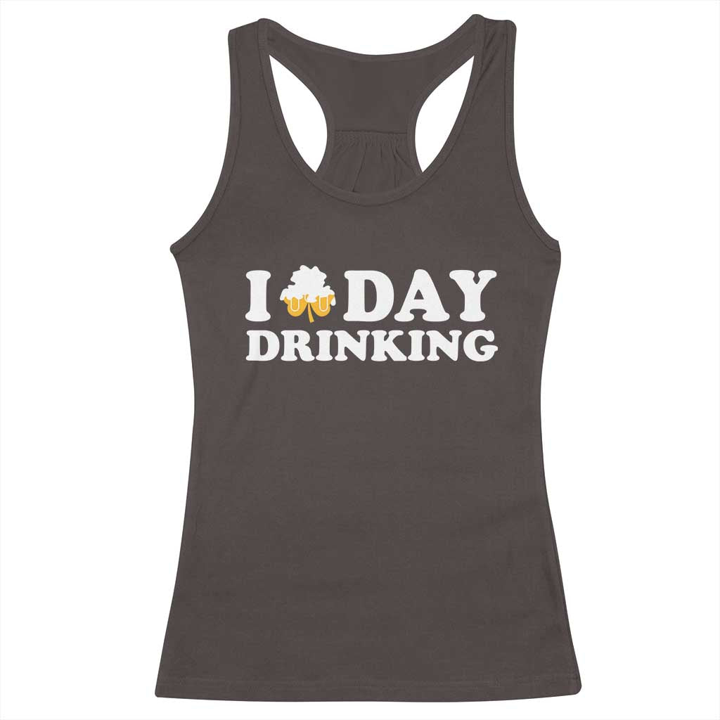 St Patricks Day Irish Beer Racerback Tank Top Funny Drinking Party TS10 Dark Chocolate Print Your Wear