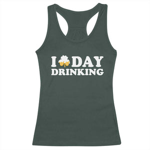 St Patricks Day Irish Beer Racerback Tank Top Funny Drinking Party TS10 Dark Forest Green Print Your Wear