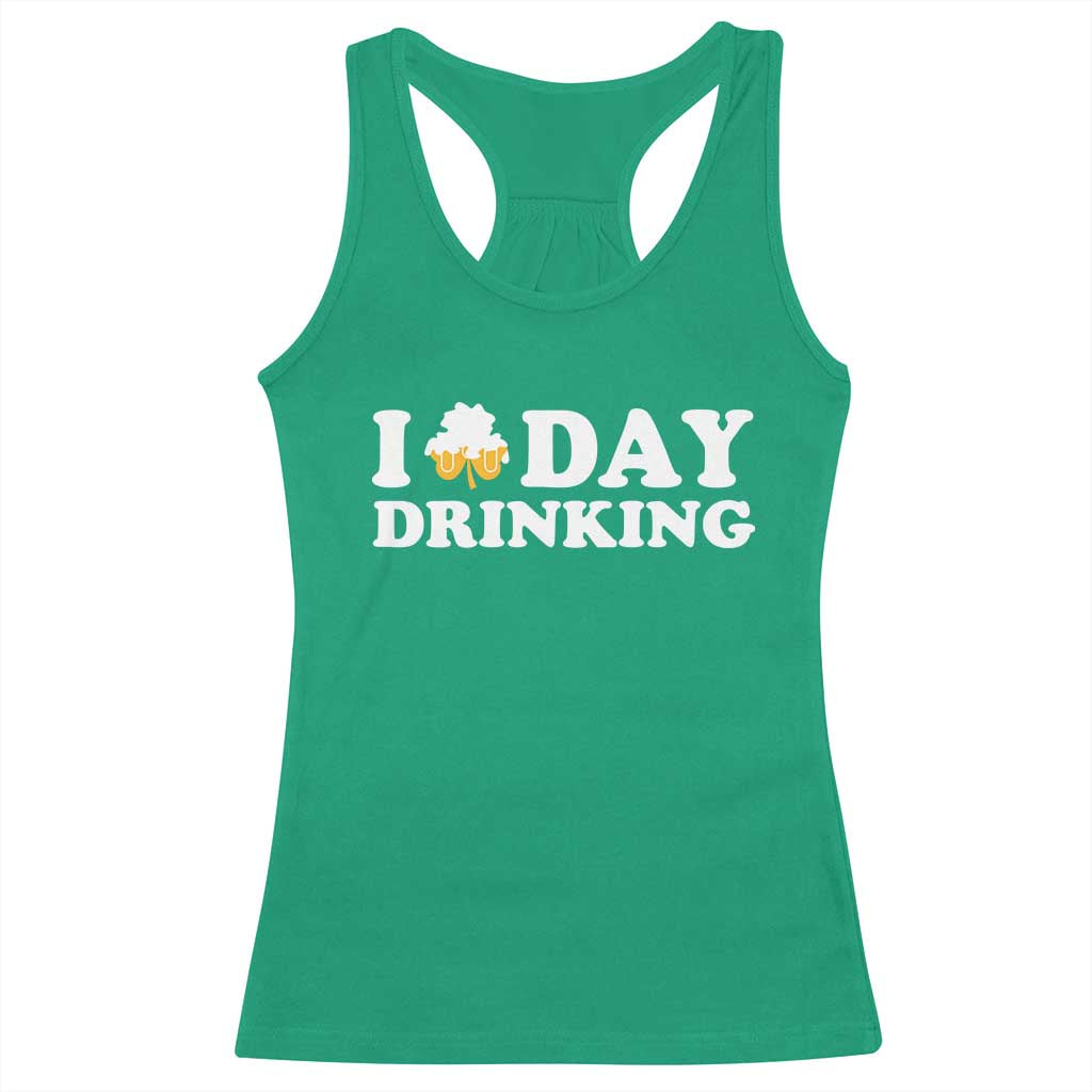 St Patricks Day Irish Beer Racerback Tank Top Funny Drinking Party TS10 Irish Green Print Your Wear