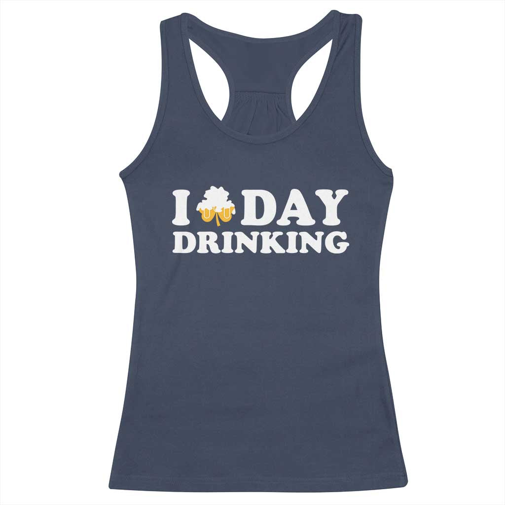St Patricks Day Irish Beer Racerback Tank Top Funny Drinking Party TS10 Navy Print Your Wear