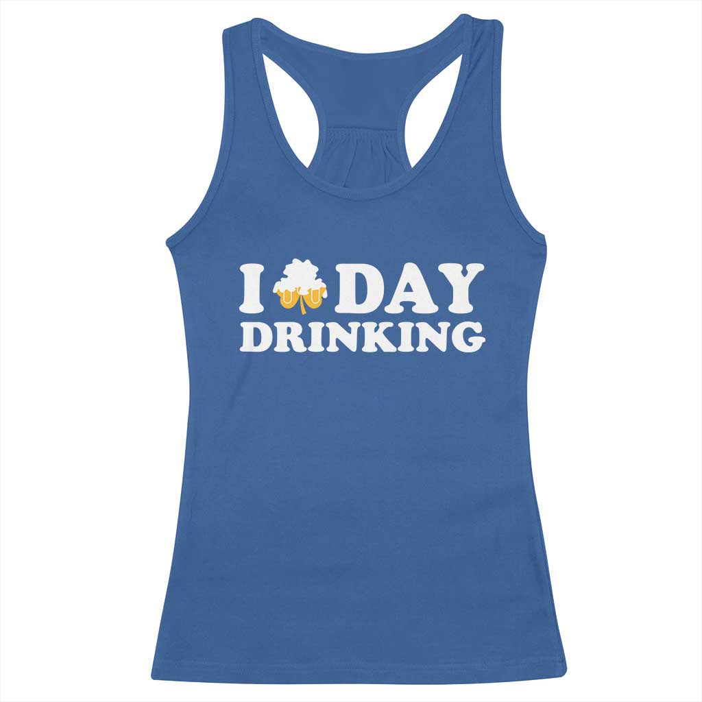 St Patricks Day Irish Beer Racerback Tank Top Funny Drinking Party TS10 Royal Blue Print Your Wear