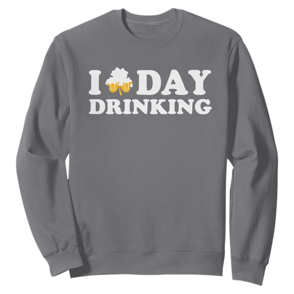 St Patricks Day Irish Beer Sweatshirt Funny Drinking Party TS10 Charcoal Print Your Wear