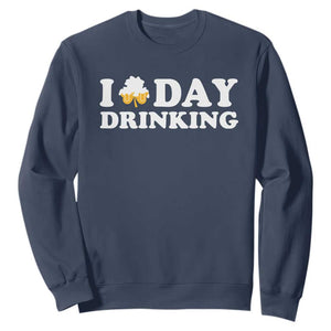 St Patricks Day Irish Beer Sweatshirt Funny Drinking Party TS10 Navy Print Your Wear
