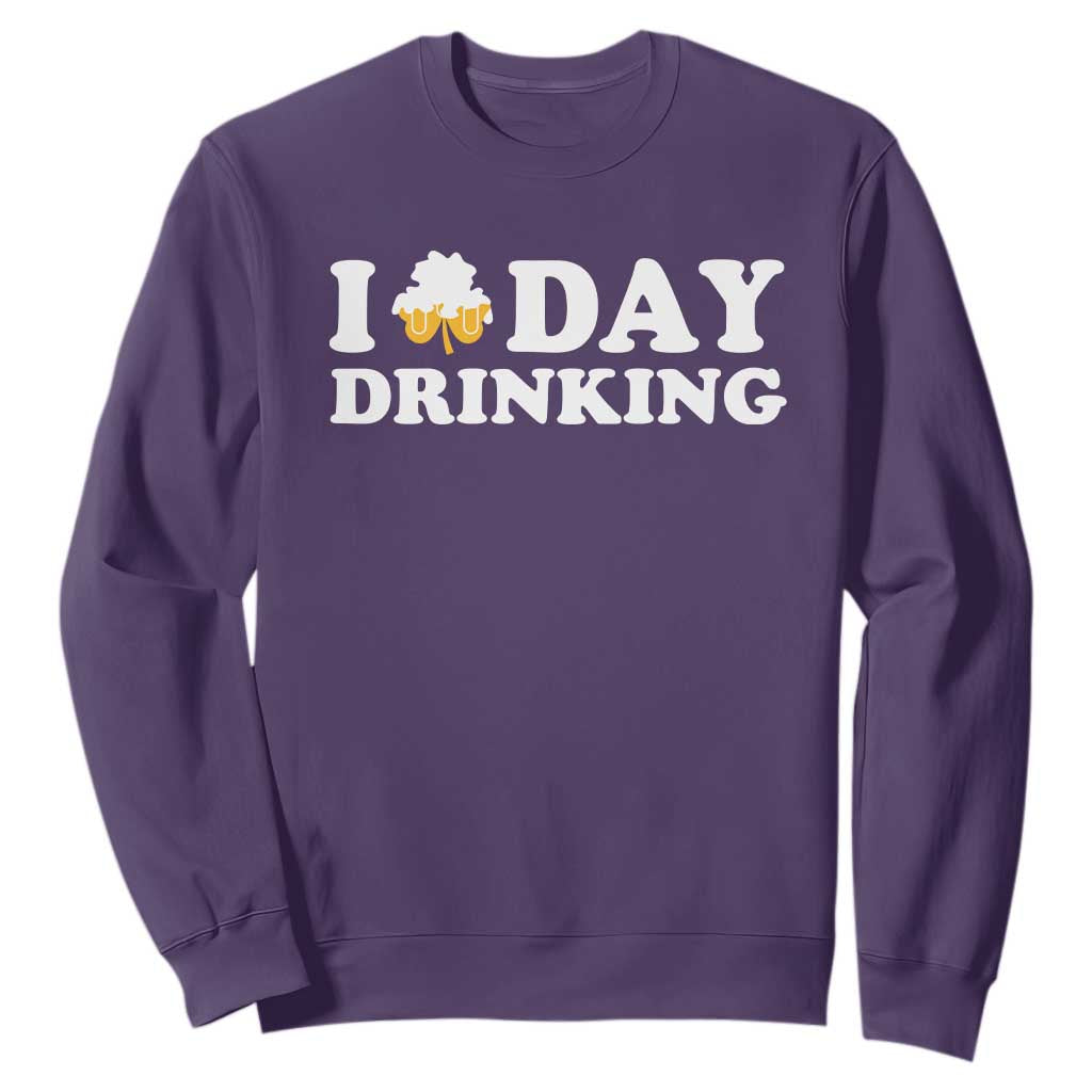 St Patricks Day Irish Beer Sweatshirt Funny Drinking Party TS10 Purple Print Your Wear