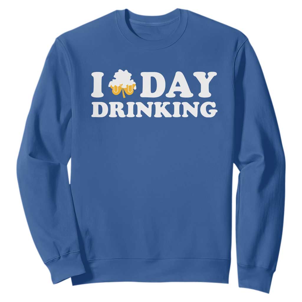 St Patricks Day Irish Beer Sweatshirt Funny Drinking Party TS10 Royal Blue Print Your Wear