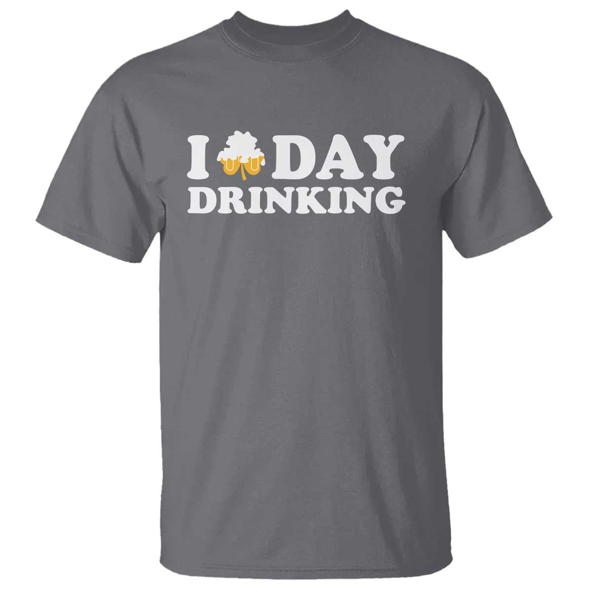 St Patricks Day Irish Beer T Shirt Funny Drinking Party TS10 Charcoal Print Your Wear