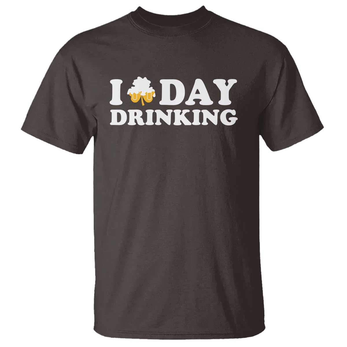 St Patricks Day Irish Beer T Shirt Funny Drinking Party TS10 Dark Chocolate Print Your Wear