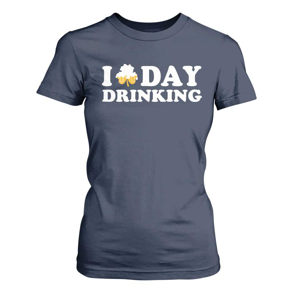St Patricks Day Irish Beer T Shirt For Women Funny Drinking Party TS10 Navy Print Your Wear