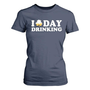 St Patricks Day Irish Beer T Shirt For Women Funny Drinking Party TS10 Navy Print Your Wear