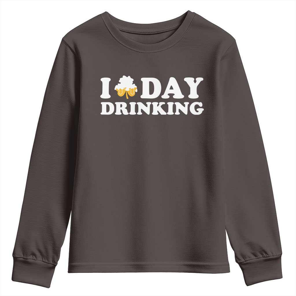 St Patricks Day Irish Beer Youth Sweatshirt Funny Drinking Party TS10 Dark Chocolate Print Your Wear