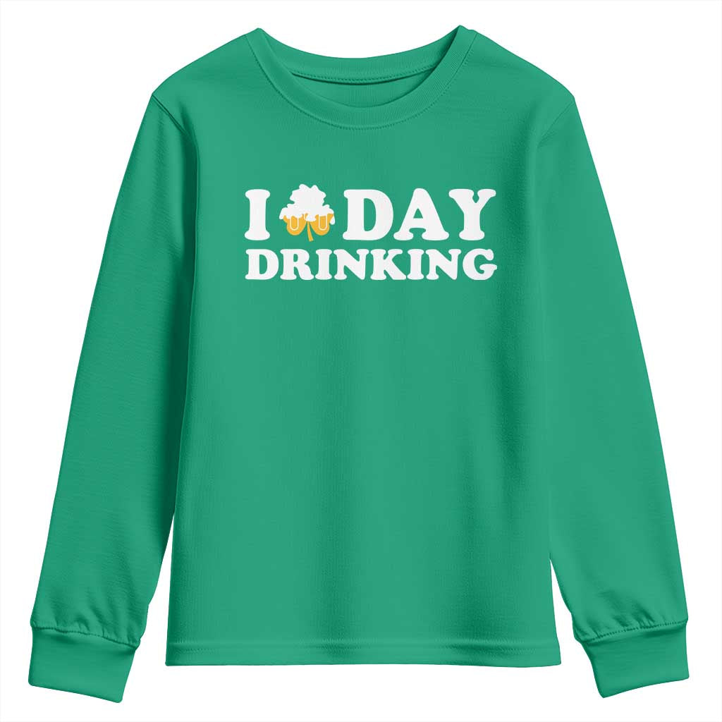 St Patricks Day Irish Beer Youth Sweatshirt Funny Drinking Party TS10 Irish Green Print Your Wear
