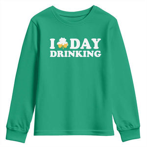St Patricks Day Irish Beer Youth Sweatshirt Funny Drinking Party TS10 Irish Green Print Your Wear