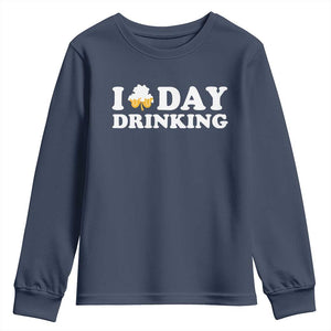 St Patricks Day Irish Beer Youth Sweatshirt Funny Drinking Party TS10 Navy Print Your Wear