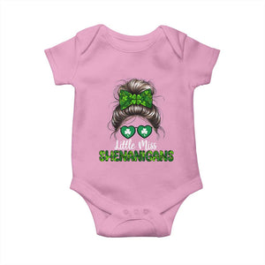 Little Miss Shenanigans St Patricks Day Baby Onesie Kids Girls Toddler TS10 Light Pink Print Your Wear