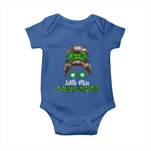 Little Miss Shenanigans St Patricks Day Baby Onesie Kids Girls Toddler TS10 Royal Blue Print Your Wear