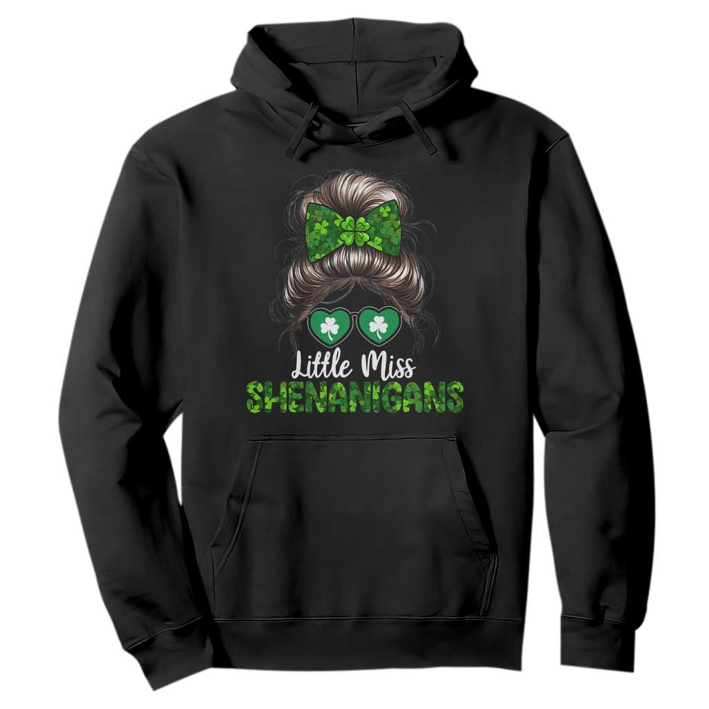 Little Miss Shenanigans St Patricks Day Hoodie Kids Girls Toddler TS10 Black Print Your Wear