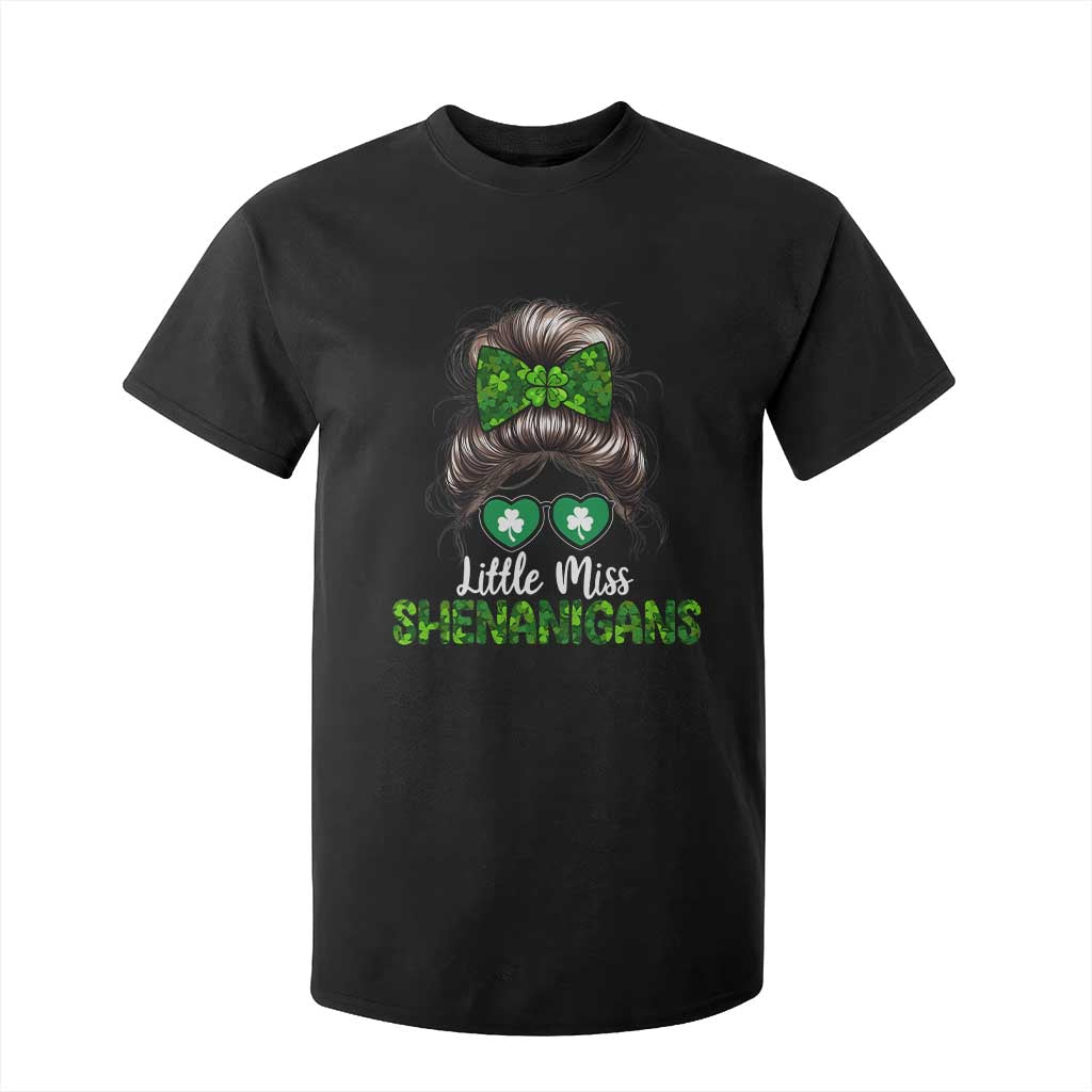 Little Miss Shenanigans St Patricks Day T Shirt For Kid Kids Girls Toddler TS10 Black Print Your Wear
