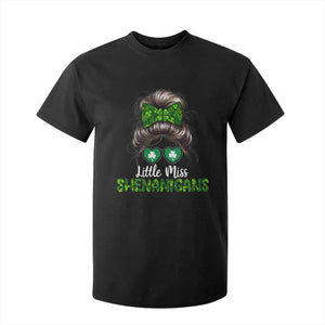 Little Miss Shenanigans St Patricks Day T Shirt For Kid Kids Girls Toddler TS10 Black Print Your Wear