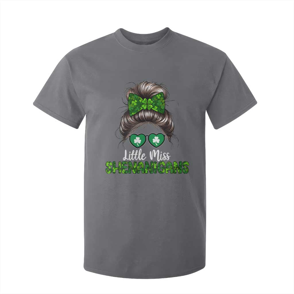 Little Miss Shenanigans St Patricks Day T Shirt For Kid Kids Girls Toddler TS10 Charcoal Print Your Wear