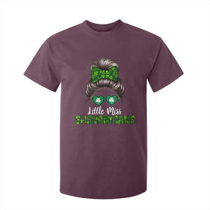 Little Miss Shenanigans St Patricks Day T Shirt For Kid Kids Girls Toddler TS10 Maroon Print Your Wear