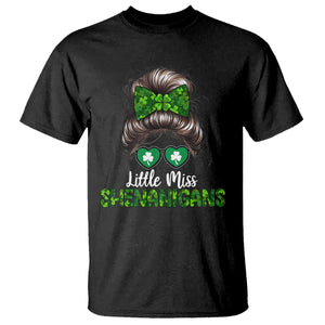 Little Miss Shenanigans St Patricks Day T Shirt Kids Girls Toddler TS10 Black Print Your Wear