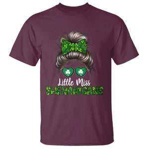Little Miss Shenanigans St Patricks Day T Shirt Kids Girls Toddler TS10 Maroon Print Your Wear