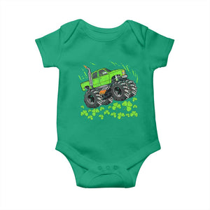 Boys St Patricks Day Lucky Monster Truck Baby Onesie TS10 Irish Green Print Your Wear