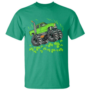 Boys St Patricks Day Lucky Monster Truck T Shirt TS10 Irish Green Print Your Wear
