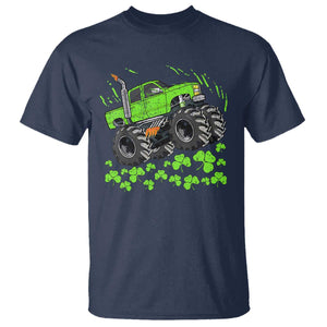 Boys St Patricks Day Lucky Monster Truck T Shirt TS10 Navy Print Your Wear
