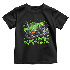 Boys St Patricks Day Lucky Monster Truck Toddler T Shirt TS10 Black Print Your Wear