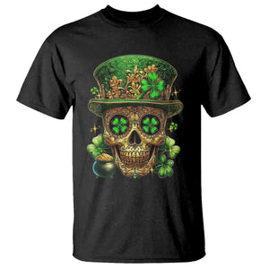 Sugar Skull St Patrick Day T Shirt De Los Muertos Lucky Shamrock TS10 Black Print Your Wear