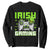 Funny Gamer St Patricks Day Sweatshirt Irish I Was Gaming Video Games Lovers TS10 Black Print Your Wear