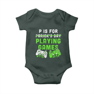 Video Game Controller Irish Gamer Boys St Patricks Day Baby Onesie TS10 Print Your Wear