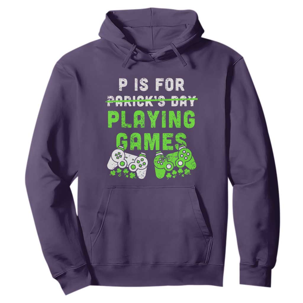 Video Game Controller Irish Gamer Boys St Patricks Day Hoodie TS10 Purple Print Your Wear