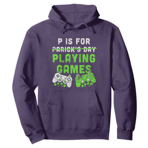 Video Game Controller Irish Gamer Boys St Patricks Day Hoodie TS10 Purple Print Your Wear