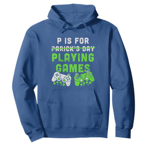 Video Game Controller Irish Gamer Boys St Patricks Day Hoodie TS10 Royal Blue Print Your Wear