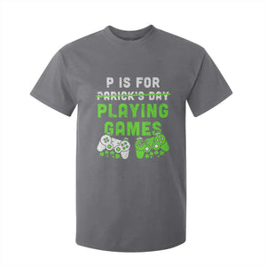 Video Game Controller Irish Gamer Boys St Patricks Day T Shirt For Kid TS10 Charcoal Print Your Wear