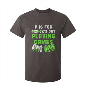 Video Game Controller Irish Gamer Boys St Patricks Day T Shirt For Kid TS10 Dark Chocolate Print Your Wear