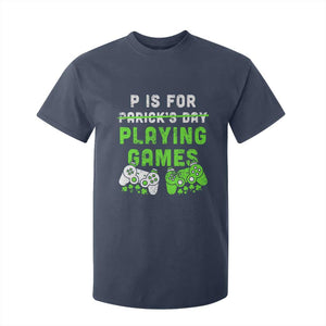 Video Game Controller Irish Gamer Boys St Patricks Day T Shirt For Kid TS10 Navy Print Your Wear
