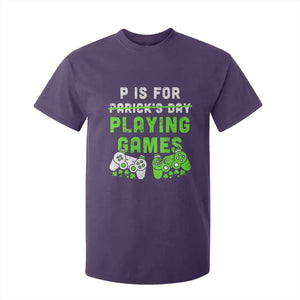 Video Game Controller Irish Gamer Boys St Patricks Day T Shirt For Kid TS10 Purple Print Your Wear