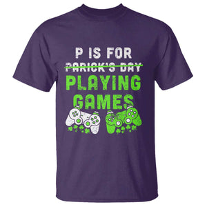 Video Game Controller Irish Gamer Boys St Patricks Day T Shirt TS10 Purple Print Your Wear