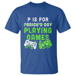 Video Game Controller Irish Gamer Boys St Patricks Day T Shirt TS10 Royal Blue Print Your Wear