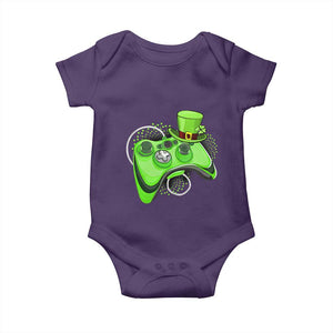 Irish Video Game Controller St Patrick Day Gamer Baby Onesie TS10 Purple Print Your Wear