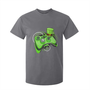 Irish Video Game Controller St Patrick Day Gamer T Shirt For Kid TS10 Charcoal Print Your Wear