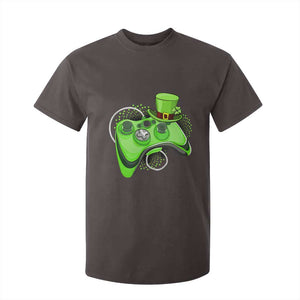 Irish Video Game Controller St Patrick Day Gamer T Shirt For Kid TS10 Dark Chocolate Print Your Wear