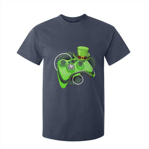 Irish Video Game Controller St Patrick Day Gamer T Shirt For Kid TS10 Navy Print Your Wear