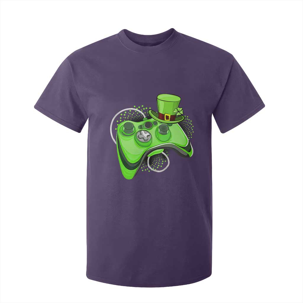 Irish Video Game Controller St Patrick Day Gamer T Shirt For Kid TS10 Purple Print Your Wear